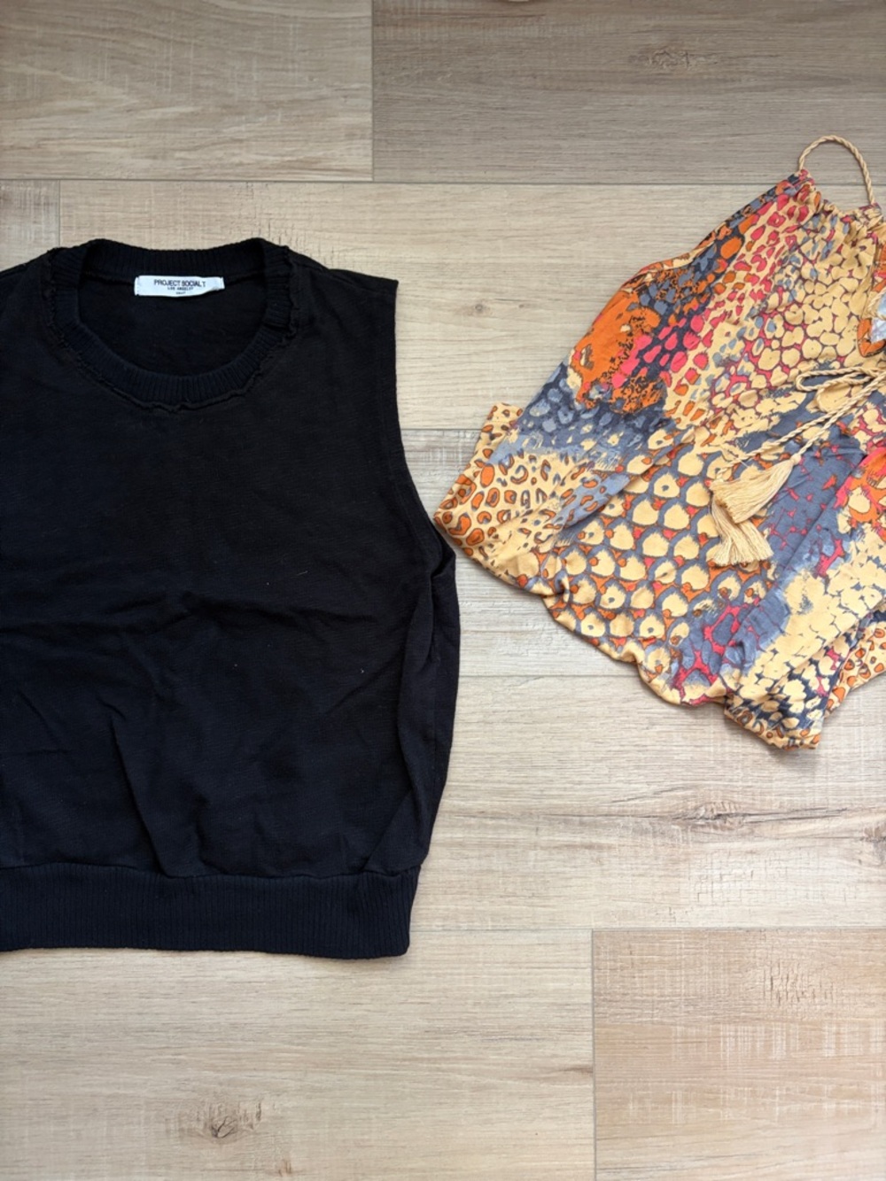 Blank NYC Black Ribbed Crewneck Tank